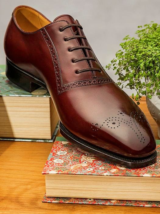 Premium Burgundy Handmade Leather Oxford Shoes